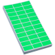 Etichete autoadezive 50x22 mm verzi 3300 buc 100 coli Adison